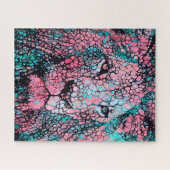 抽象芸術カラフルライオン |チャレンジ懸命ジグソー ジグソーパズル (横)