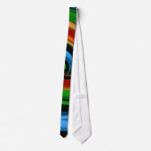 抽象芸術カラフルレインボースワールタイ ネクタイ (裏面)