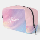 抽象芸術カラフルレインボーパターン、ピンクパープルキッド ドップキット (右コーナー)