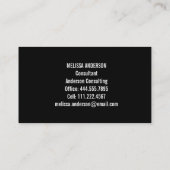 抽象芸術カラフルレインボー絞り染め名刺 名刺 (裏面)