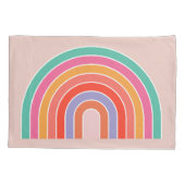 抽象芸術カラフルレトロ 枕カバー (裏面)