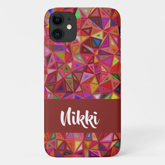 抽象芸術カラフル三角形 Case-Mate iPhoneケース (裏面)