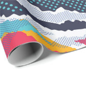 抽象芸術カラフル偽装壁紙  ラッピングペーパー (ロールコーナー)