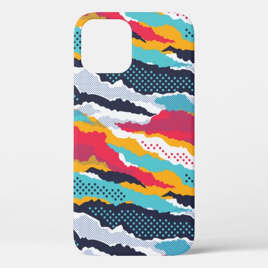 抽象芸術カラフル偽装壁紙 Case-Mate iPhoneケース (裏面)