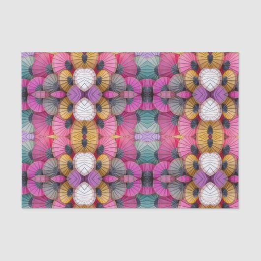 抽象芸術カラフル傘ティッシュペーパー 薄葉紙 (正面)