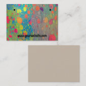 抽象芸術カラフル円イヤリング表示カード 名刺 (正面/裏面)