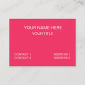 抽象芸術カラフル円花模様 名刺 (裏面)