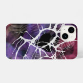 抽象芸術カラフル動揺してハート iPhoneケース (裏面横)