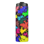 抽象芸術カラフル回転 タンブラー (正面)