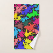 抽象芸術カラフル回転 バスタオルセット (ハンドタオル)
