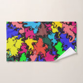 抽象芸術カラフル回転 バスタオルセット (ハンドタオル)