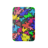 抽象芸術カラフル回転 バスマット (正面縦)