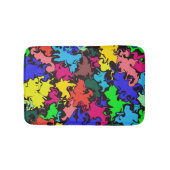 抽象芸術カラフル回転 バスマット (正面)