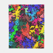抽象芸術カラフル回転/フィルタ/ フリースブランケット (正面)