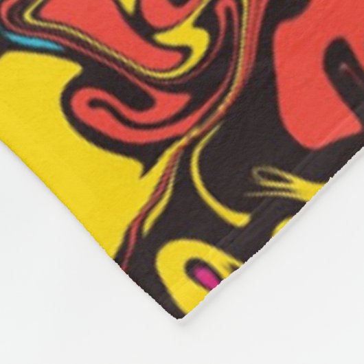 抽象芸術カラフル回転/フィルタ/ フリースブランケット (角)