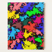 抽象芸術カラフル回転 プランナー手帳 (裏面)