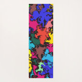 抽象芸術カラフル回転 ヨガマット (裏面)