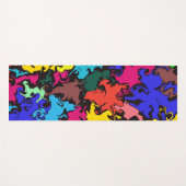 抽象芸術カラフル回転 ヨガマット (正面(横))