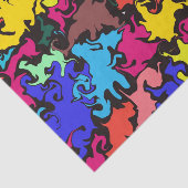 抽象芸術カラフル回転 薄葉紙 (詳細)