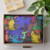 抽象芸術カラフル回転 薄葉紙 (ギフト)