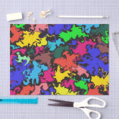 抽象芸術カラフル回転 薄葉紙 (クラフト)