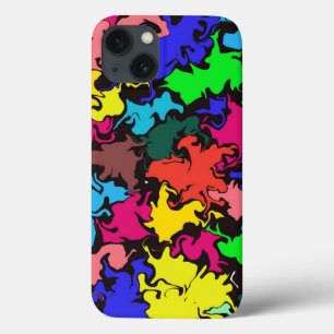 抽象芸術カラフル回転 iPhone 13ケース