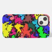 抽象芸術カラフル回転 iPhoneケース (裏面横)