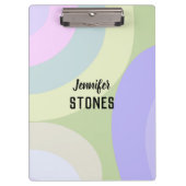 抽象芸術カラフル図形 クリップボード (正面)