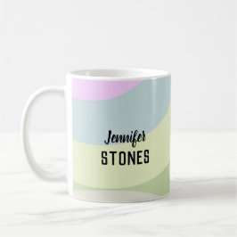 抽象芸術カラフル図形 コーヒーマグカップ