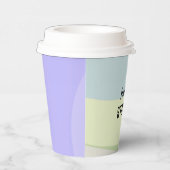 抽象芸術カラフル図形 紙コップ (右)
