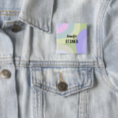 抽象芸術カラフル図形 缶バッジ (インサイチュ)