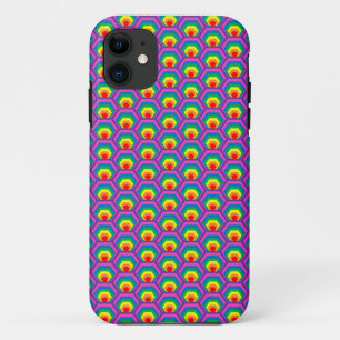 抽象芸術カラフル図形 iPhone 11 ケース