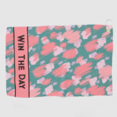 抽象芸術カラフル型 ゴルフタオル (横)