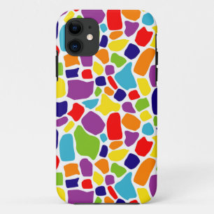 抽象芸術カラフル型 iPhone 11 ケース