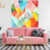 抽象芸術カラフル寿命 キャンバスプリント (インサイチュ (リビング))