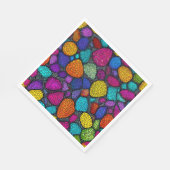 抽象芸術カラフル岩 スタンダードランチョンナプキン (角)