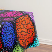 抽象芸術カラフル岩 テーブルクロス (インサイチュ)