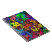 抽象芸術カラフル巻き付け/らせん ノートブック (右側)