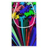 抽象芸術カラフル巻き/ピンチ/ スモールペーパーバッグ (裏面)