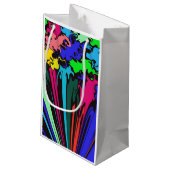 抽象芸術カラフル巻き/ピンチ/ スモールペーパーバッグ (裏面アングル)