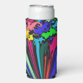 抽象芸術カラフル巻き/ピンチ/ スリム缶クーラー (Seltzer正面)