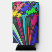 抽象芸術カラフル巻き/ピンチ/ スリム缶クーラー (正面)