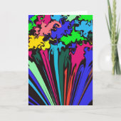 抽象芸術カラフル巻き/ピンチ/ ノートカード (正面)