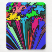 抽象芸術カラフル巻き/ピンチ/ マウスパッド (正面)