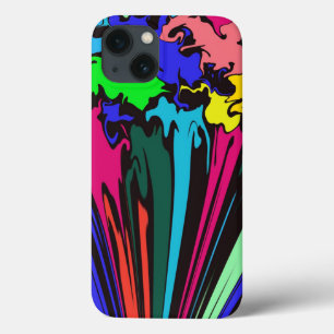 抽象芸術カラフル巻き/ピンチ/ iPhone 13ケース