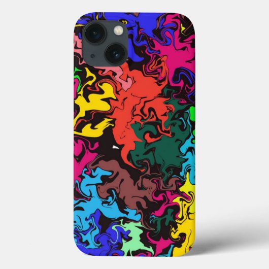 抽象芸術カラフル巻き/ Case-Mate iPhoneケース (裏面)