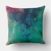 抽象芸術カラフル幾何デジタルコラージュ3 クッション (裏面)