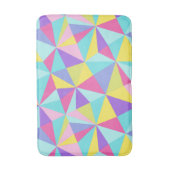 抽象芸術カラフル幾何モダンパターン バスマット (正面縦)