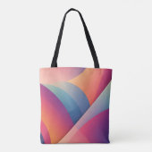 抽象芸術カラフル幾何勾配 トートバッグ (裏面)