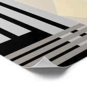 抽象芸術カラフル幾何姿 ポスター (角)